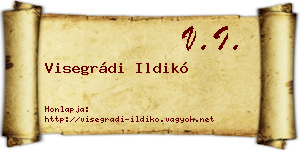 Visegrádi Ildikó névjegykártya